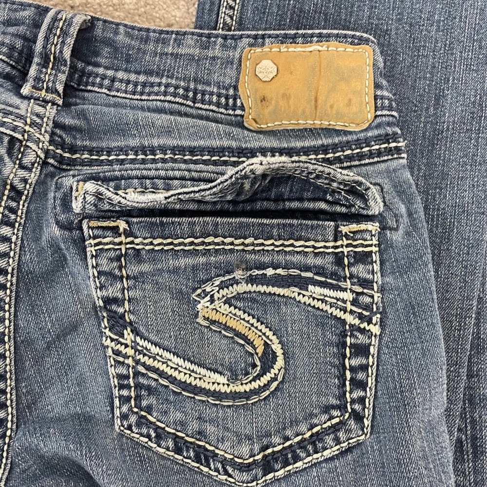 Silver Jeans Womens 29 x 32 Suki Surplus Bootcut Y2K Medium Wash (Tag 27 x 34) - Picture 8 of 14